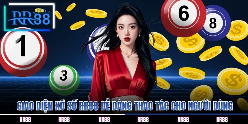 Giao diện xổ số RR88 dễ dàng thao tác cho người dùng
