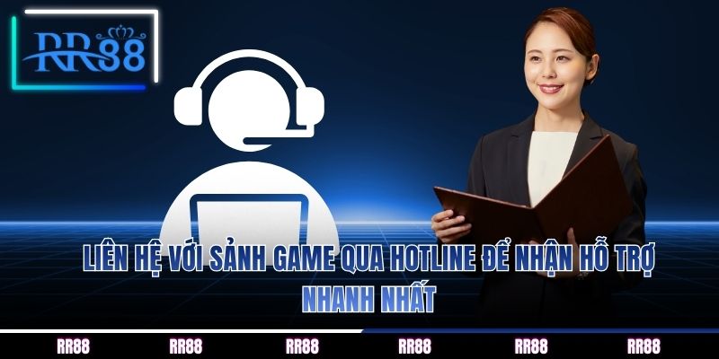 Liên hệ với sảnh game qua hotline để nhận hỗ trợ nhanh nhất